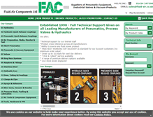 Tablet Screenshot of fluid-air.co.uk